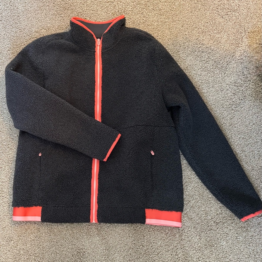 Under Armour Grey and Orange/pink Fleece Jacket